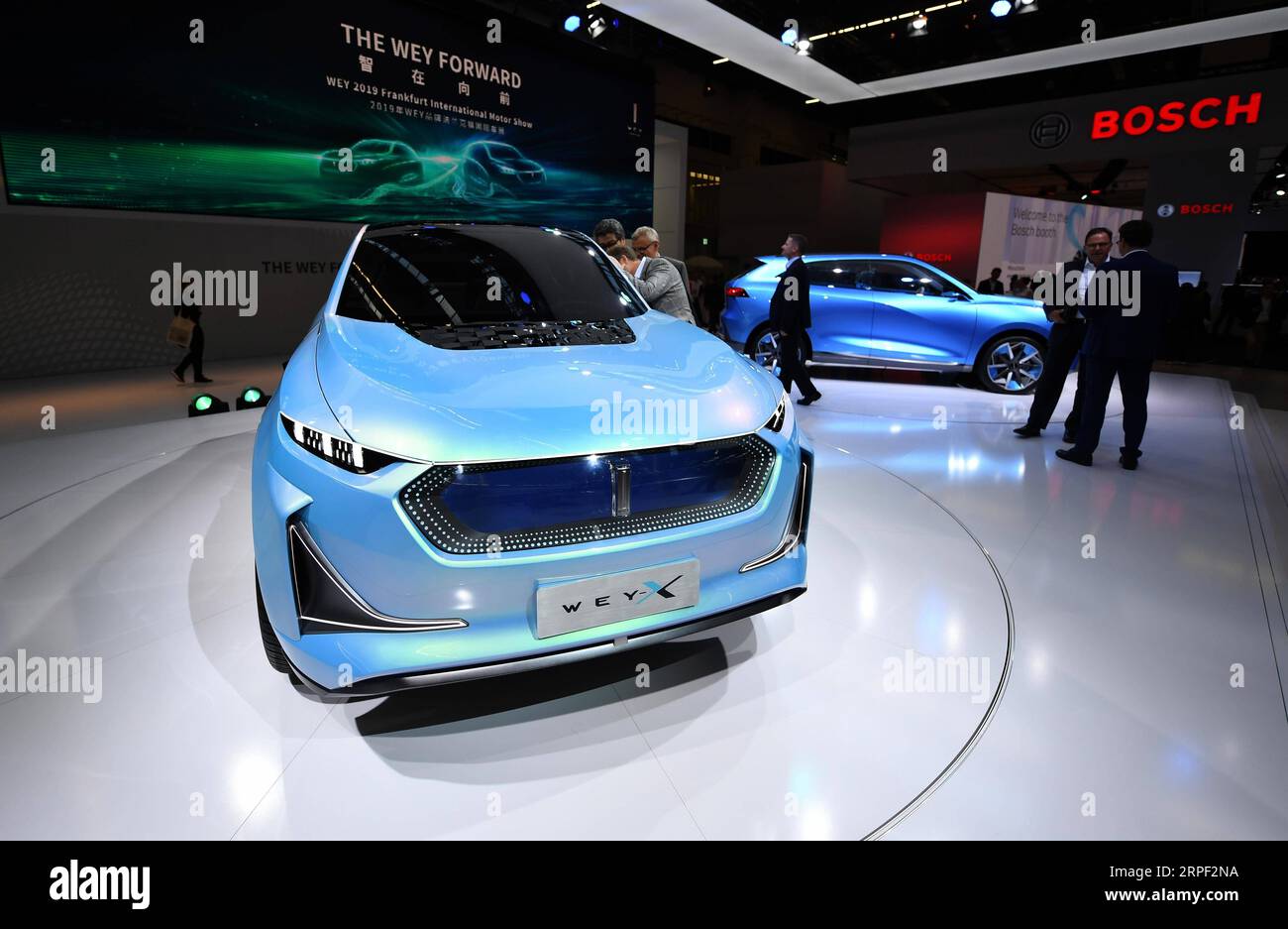 190910) -- FRANKFURT, Sept. 10, 2019 -- A Wey-X concept car is on display  during the first press day of Germany s International Motor Show (IAA) 2019  in Frankfurt, Germany, on Sept.