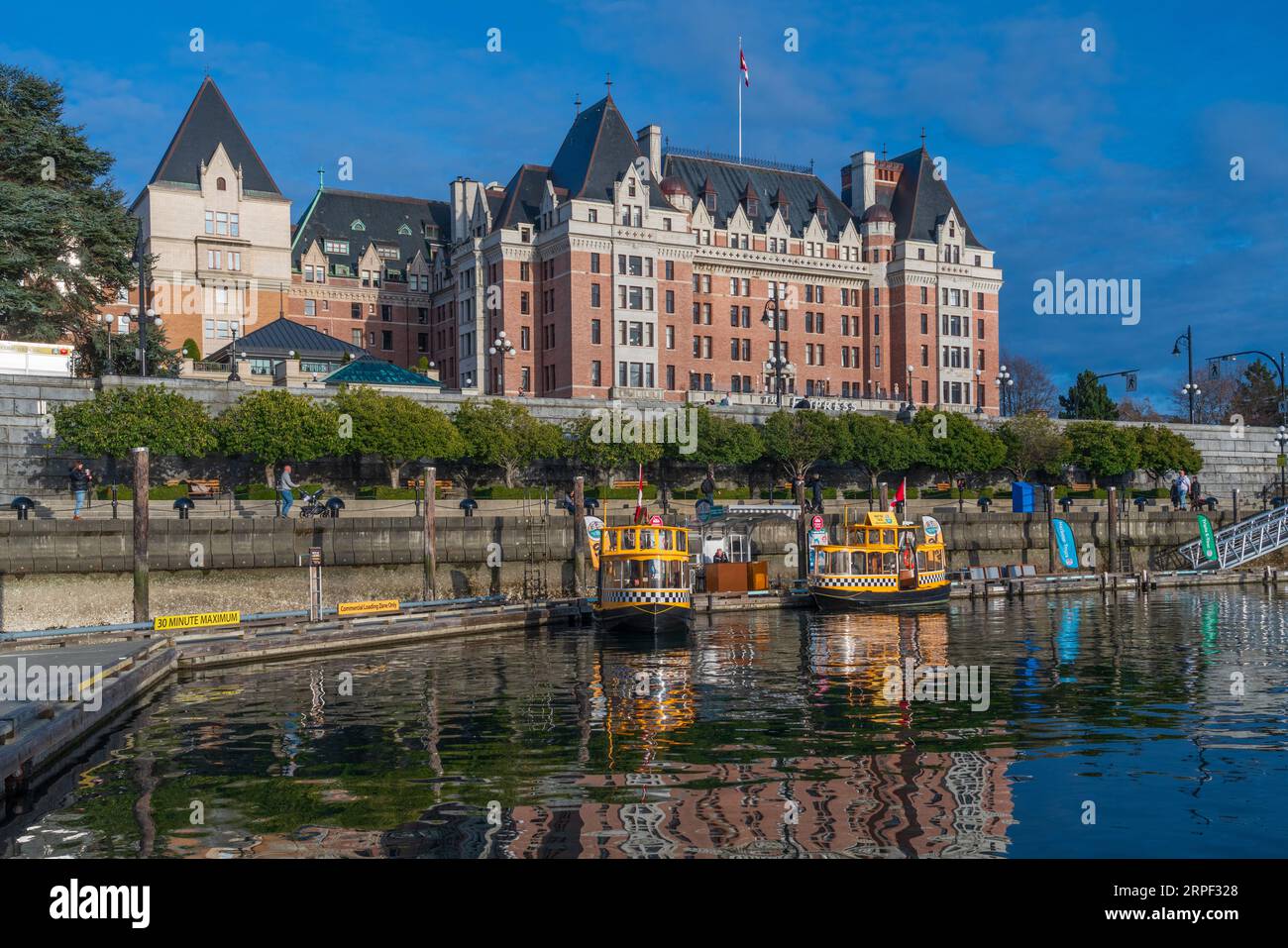 The Empress Hotel in Victoria, Vancouver Island, British Columbia, Canada. Stock Photo