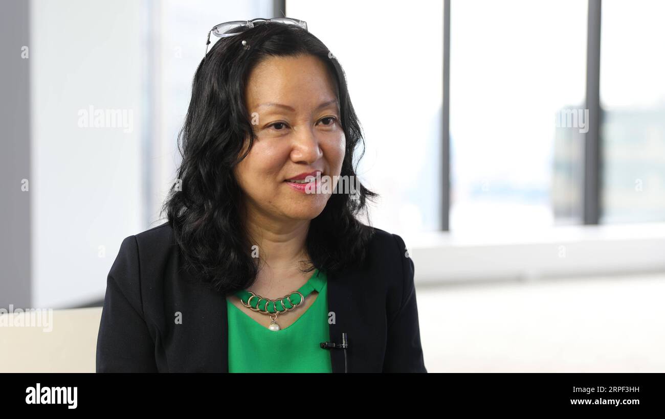 (190911) -- NEW YORK, Sept. 11, 2019 -- Rose Lu, New York general manager of Atlanta-based developer and sales company McKinley Homes, is interviewed by Xinhua in New York, the United States, on Sept. 5, 2019. Uncertainty over the U.S.-initiated trade friction with China has led to a cool-down of the U.S. real estate market, particularly where Chinese and American Chinese customers converge, industry insiders have said. ) TO GO WITH Spotlight: Uncertainty over U.S.-China trade friction cools down U.S. housing market, say industry insiders ) U.S.-NEW YORK-U.S.-CHINA TRADE FRICTION-HOUSING MARKE Stock Photo