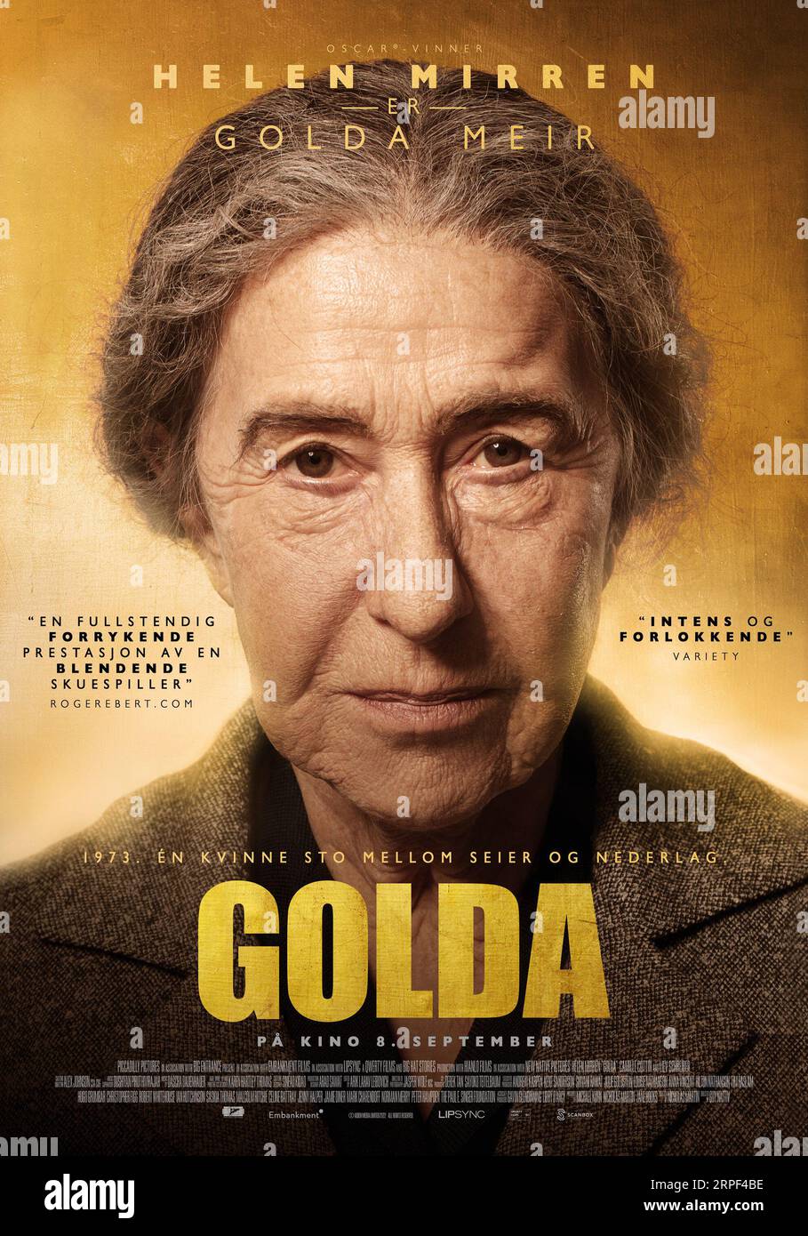 Golda poster Helen Mirren poster Stock Photo Alamy