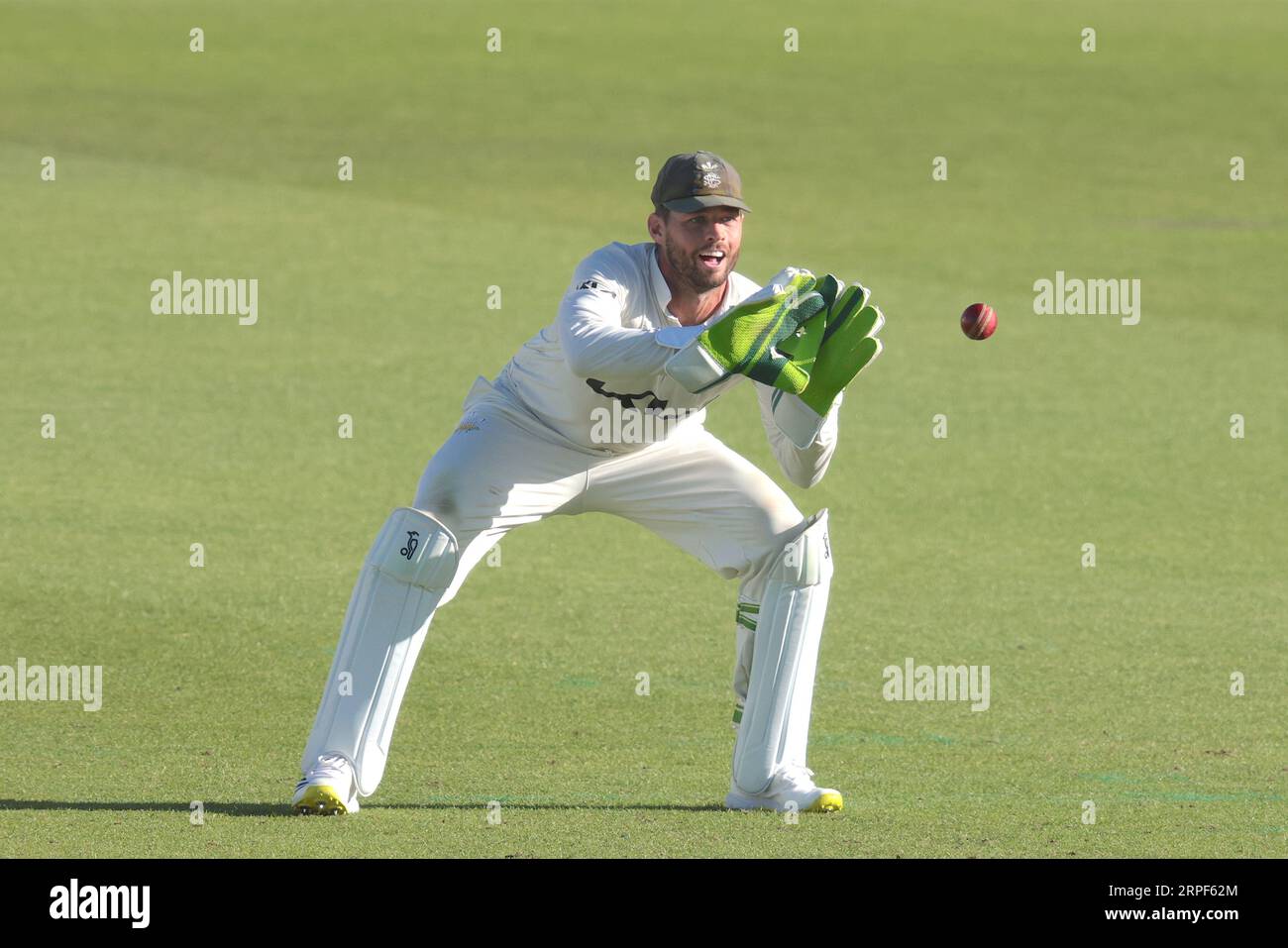 London, UK. 4th Sep, 2023. Surrey's Ben Foakes as Surrey take on Warwickshire in the County Championship at the Kia Oval, day two. Credit: David Rowe/Alamy Live News Stock Photo