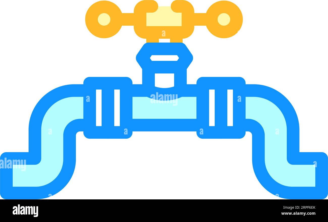 pipeline gas service color icon vector illustration Stock Vector Image
