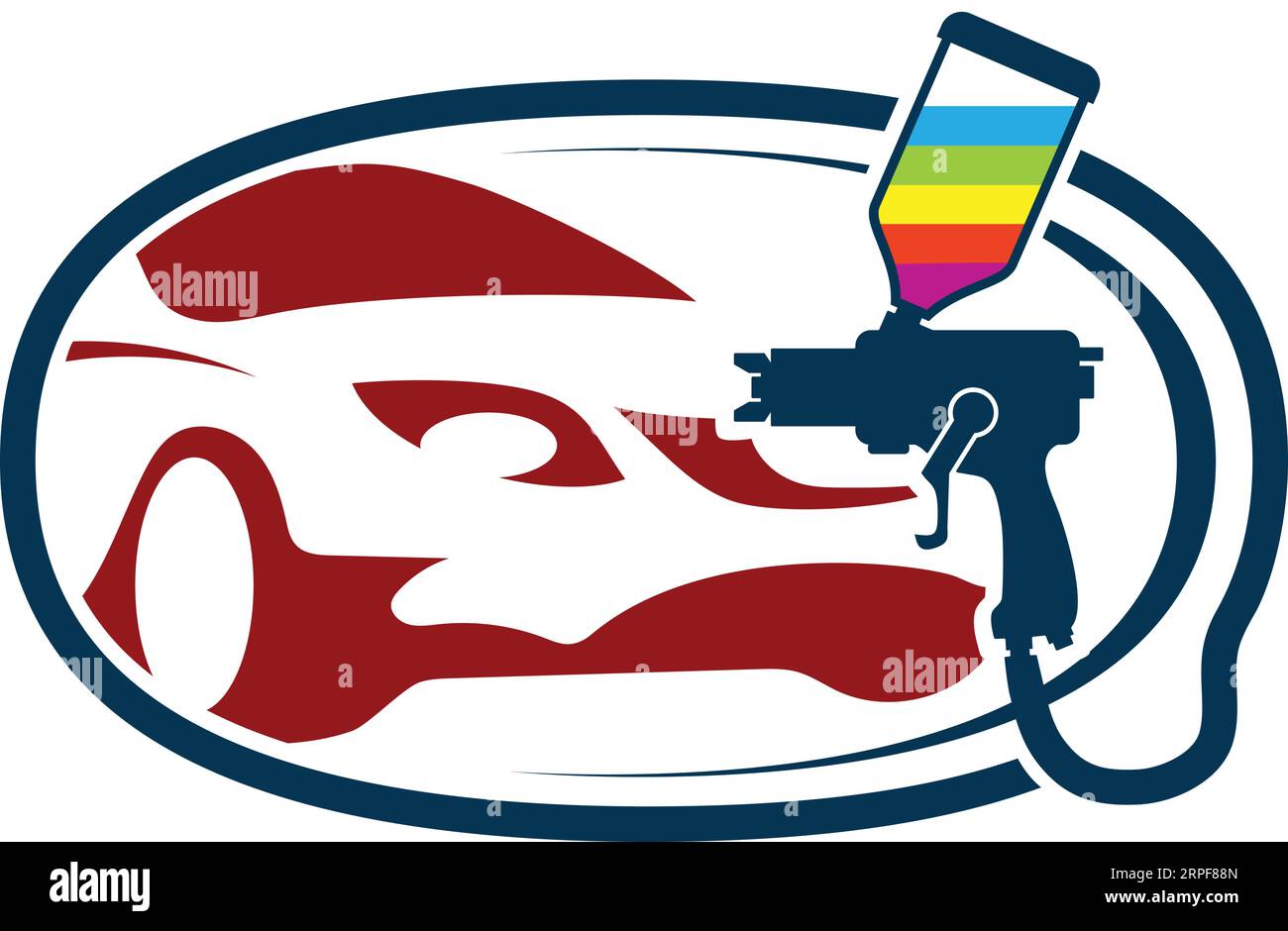 Painting car sign Royalty Free Vector Image Stock Vector Image & Art Alamy