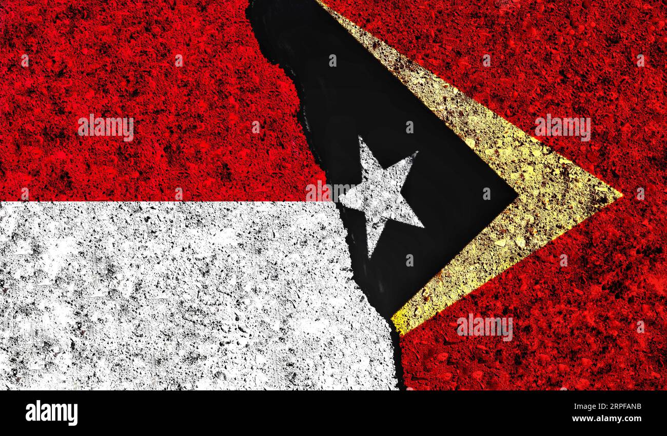 East Timor and Indonesia flag together. Indonesia and East Timor