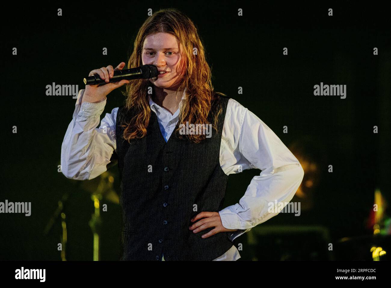 Hungary 15 August 2023 Girl In Red - Marie Ulven Ringheim - live at Sziget Festival in Budapest © Andrea Ripamonti / Alamy Stock Photo