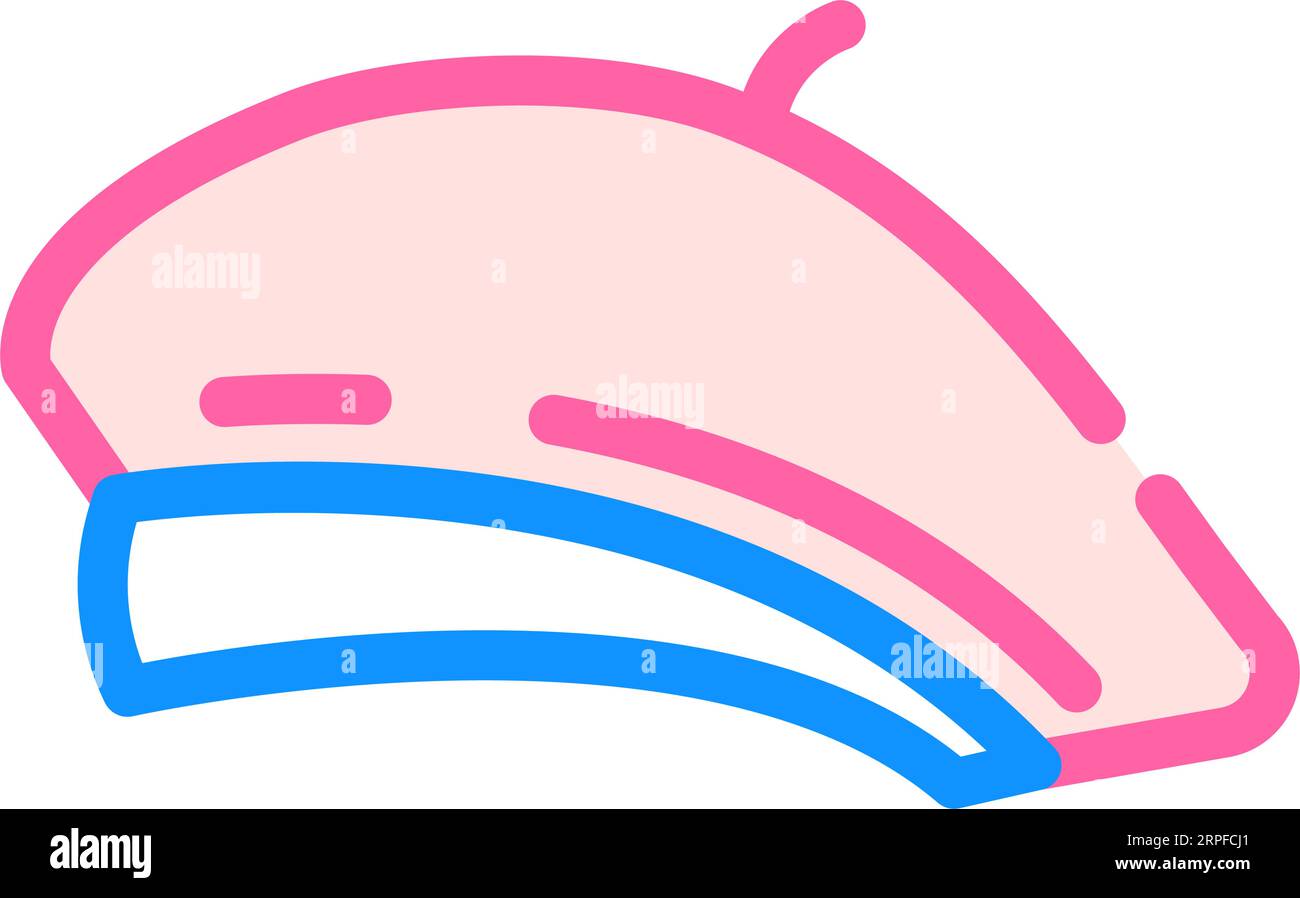 beret hat cap color icon vector illustration Stock Vector Image & Art