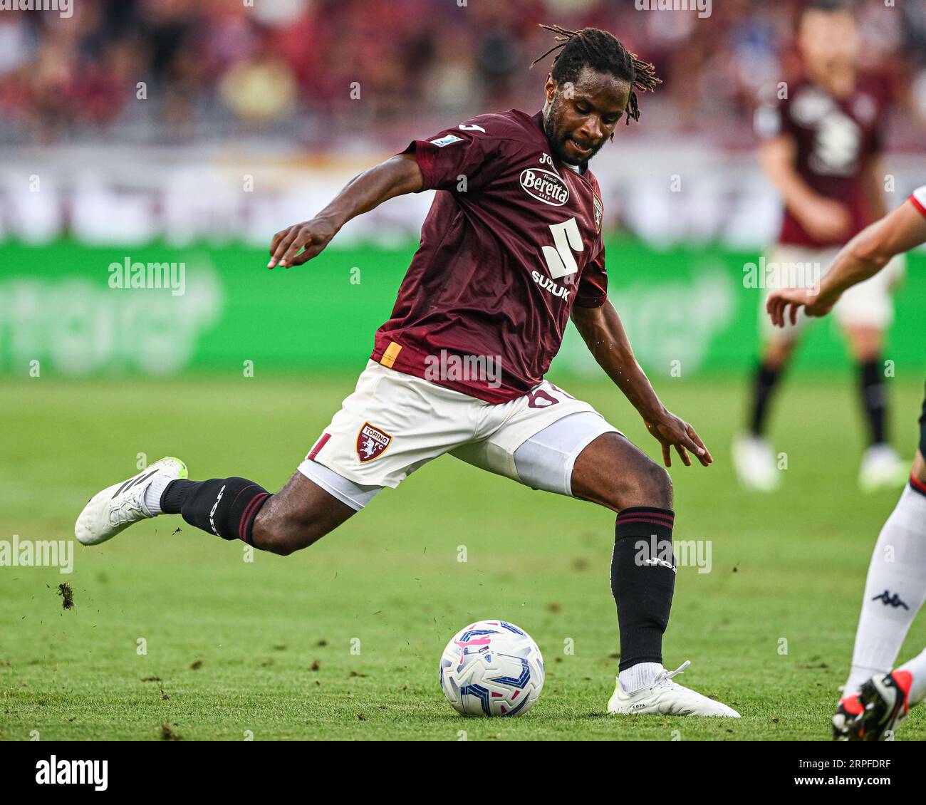 Torino, Italy. 24th Sep, 2023. September 24, 2023, Torino, Piemonte, Italy:  Olimpic Stadium Grande Torino, 24.09.23 Adrien Tameze (61 Torino FC) during  the Serie A match Torino FC v AS Roma at