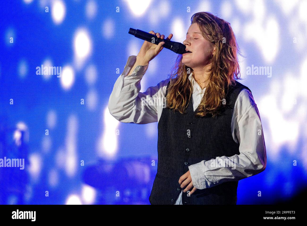 Hungary 15 August 2023 Girl In Red - Marie Ulven Ringheim - live at Sziget Festival in Budapest © Andrea Ripamonti / Alamy Stock Photo