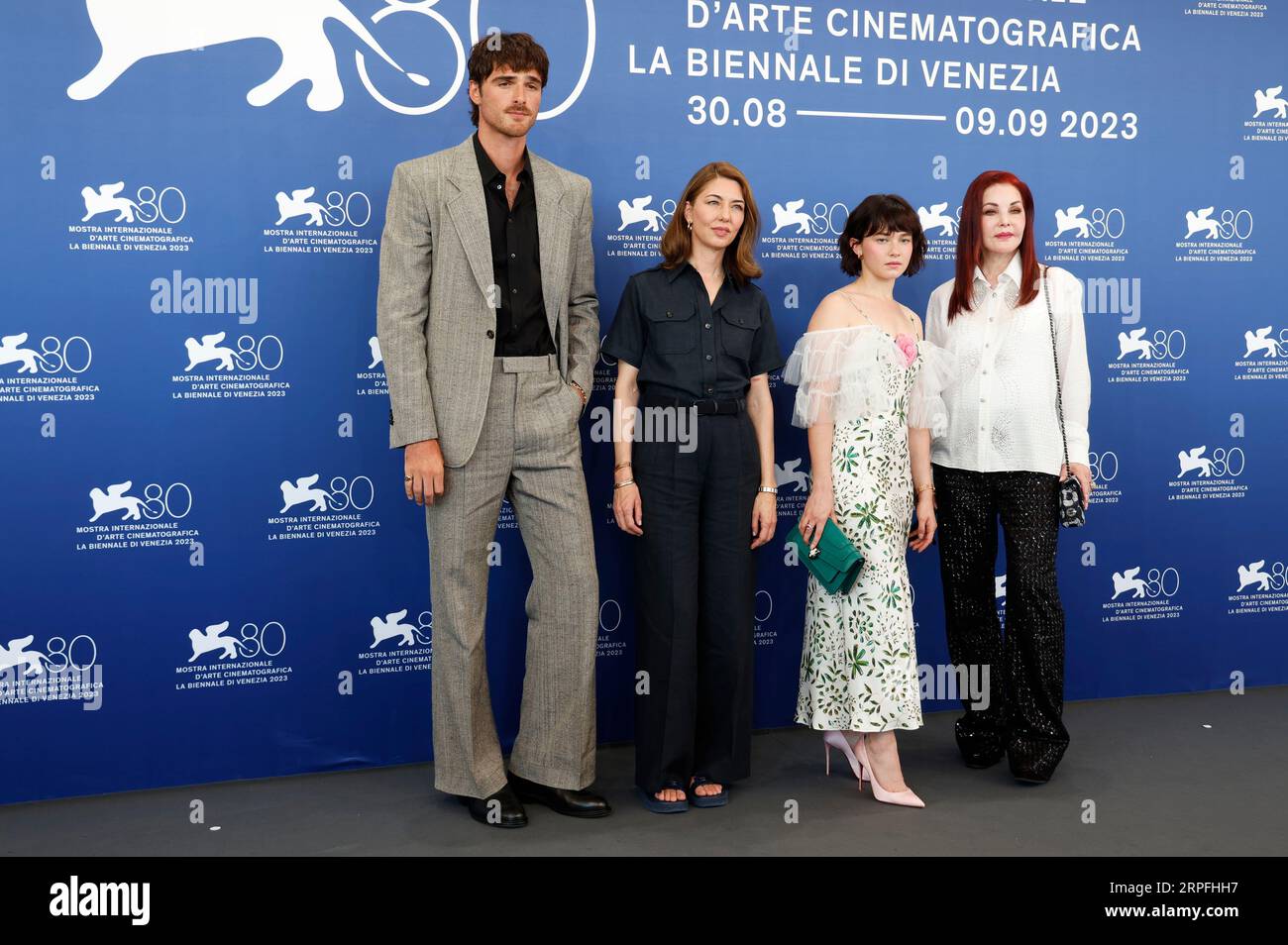 Jacob Elordi, Sofia Coppola, Cailee Spaeny und Priscilla Presley beim
