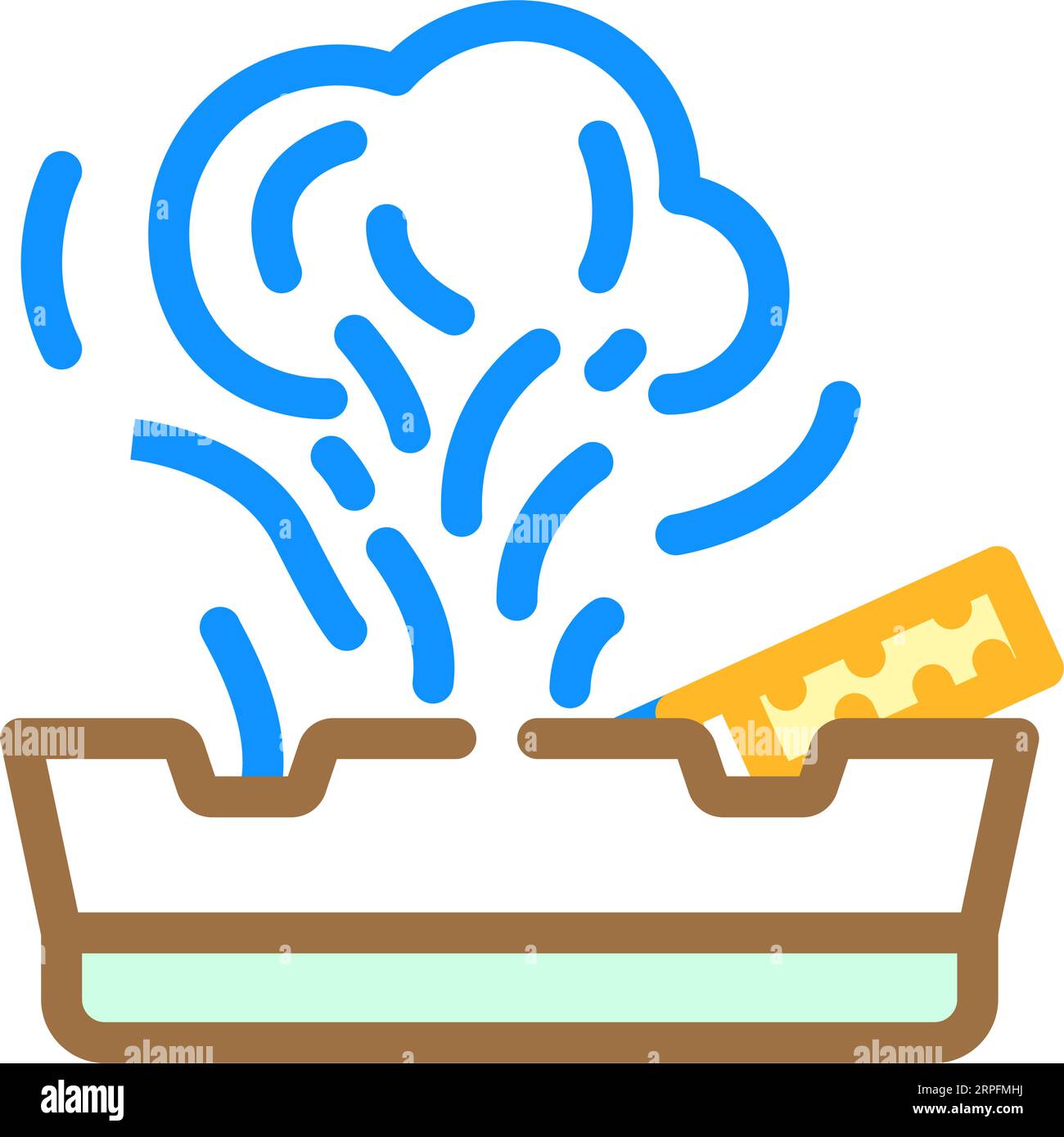 smoke nicotine tobacco color icon vector illustration Stock Vector ...