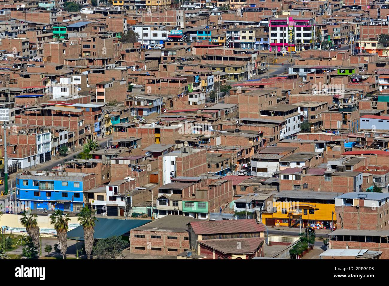 Lima, Peru, district of Villa el Salvador Stock Photo