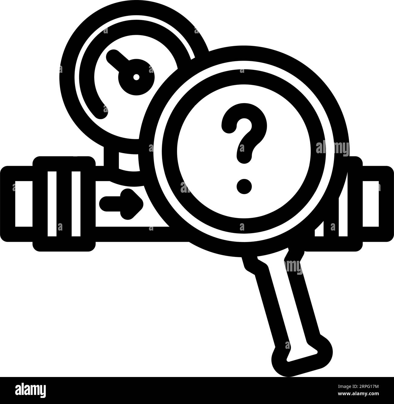 inspection gas service line icon vector illustration Stock Vector Image