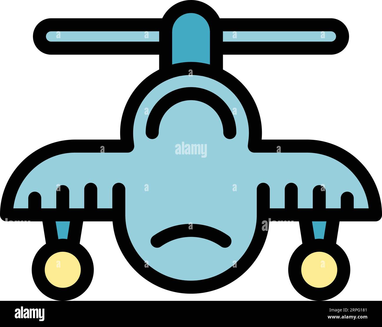 Coast guard helicopter icon outline vector. Sea rescue. Air transport ...