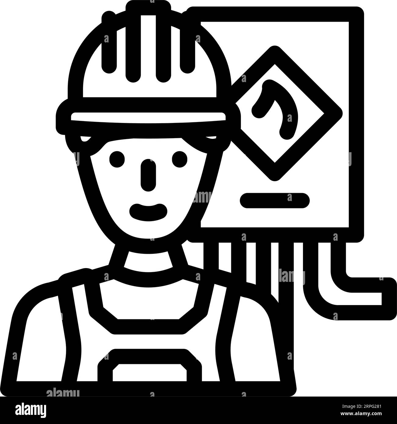 technician gas service line icon vector illustration Stock Vector Image