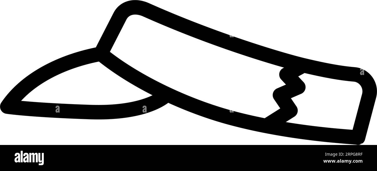 visor hat cap line icon vector illustration Stock Vector Image & Art