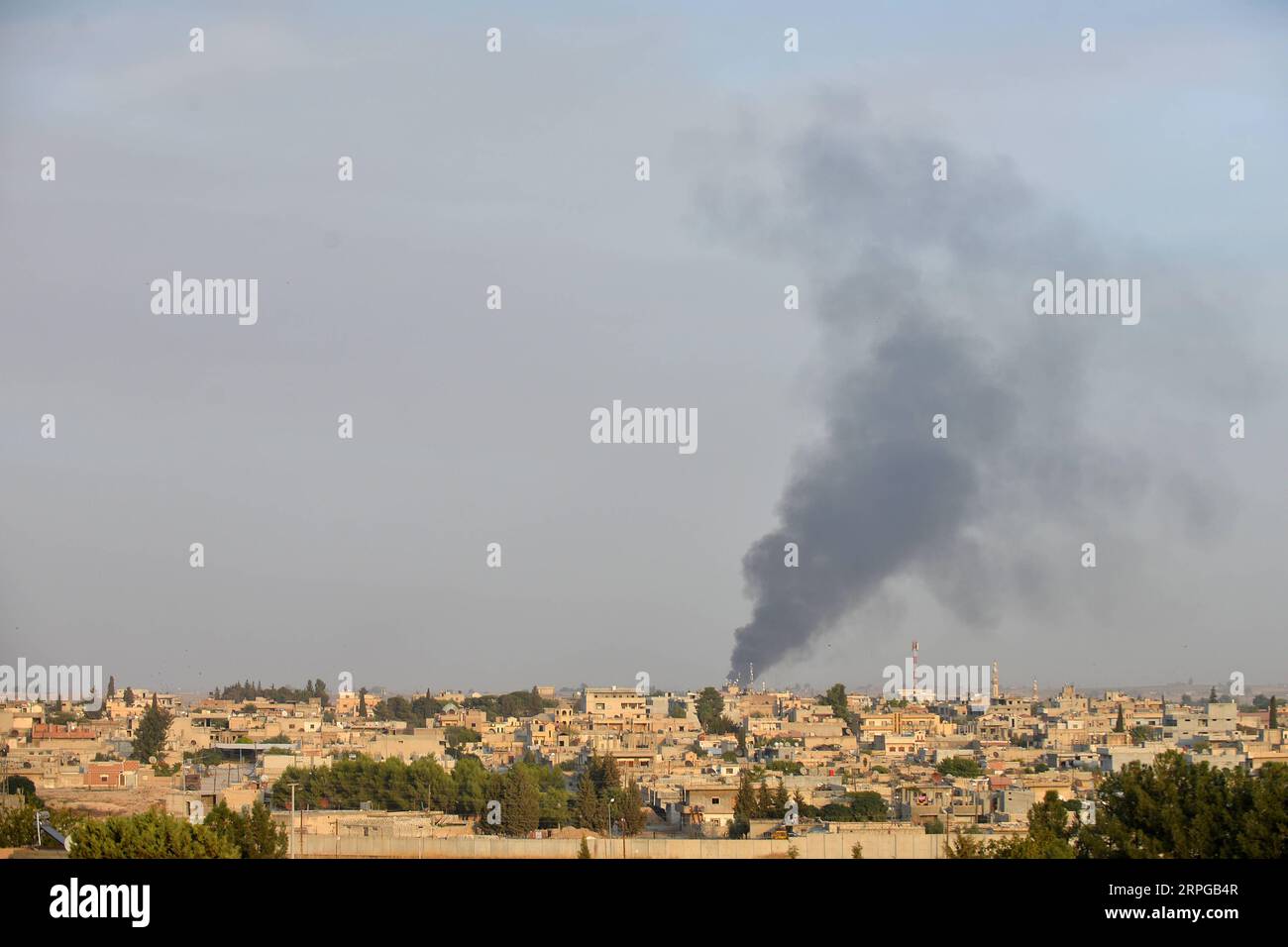 191010 -- ANKARA, Oct. 10, 2019 -- Photo taken on Oct. 9, 2019 shows ...