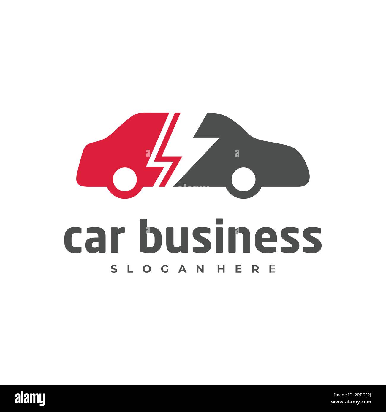 Electric car logo template creative fast Vector Image Stock Vector