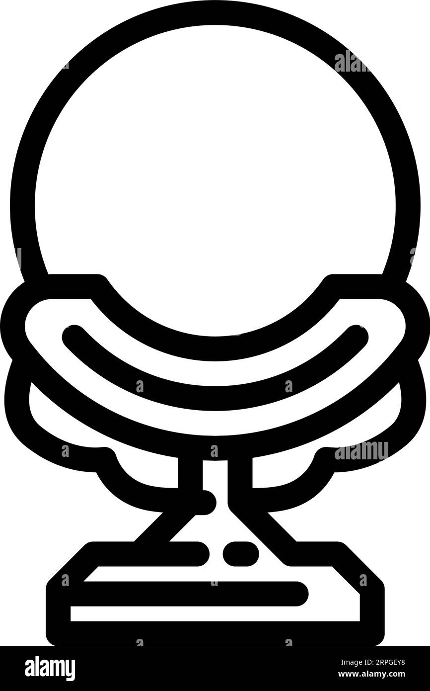 shintai mirror shintoism line icon vector