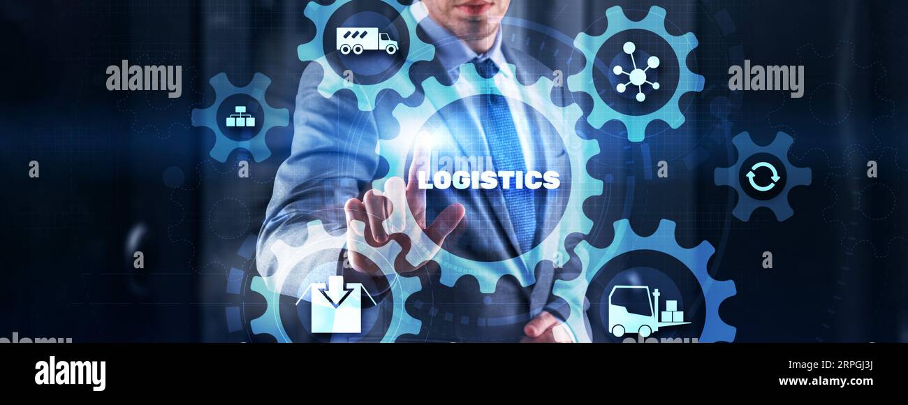 Global logistics network concept. Delivery Planning. Stock Photo