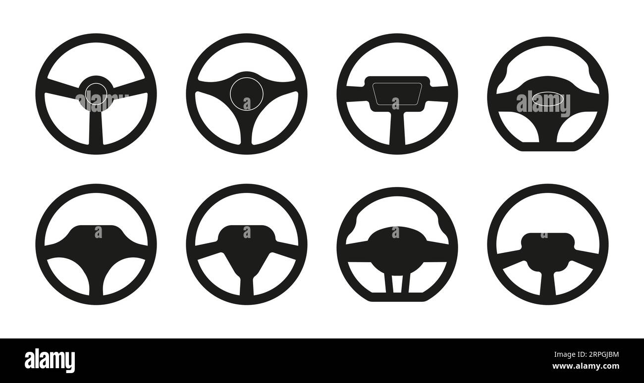Wheel steering for car handle of auto Royalty Free Vector Stock Vector