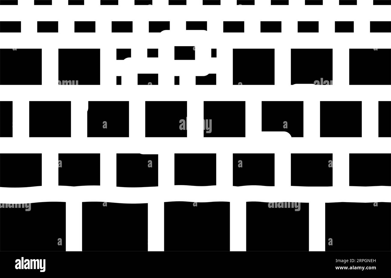 western wall wailing wall glyph icon vector illustration Stock Vector