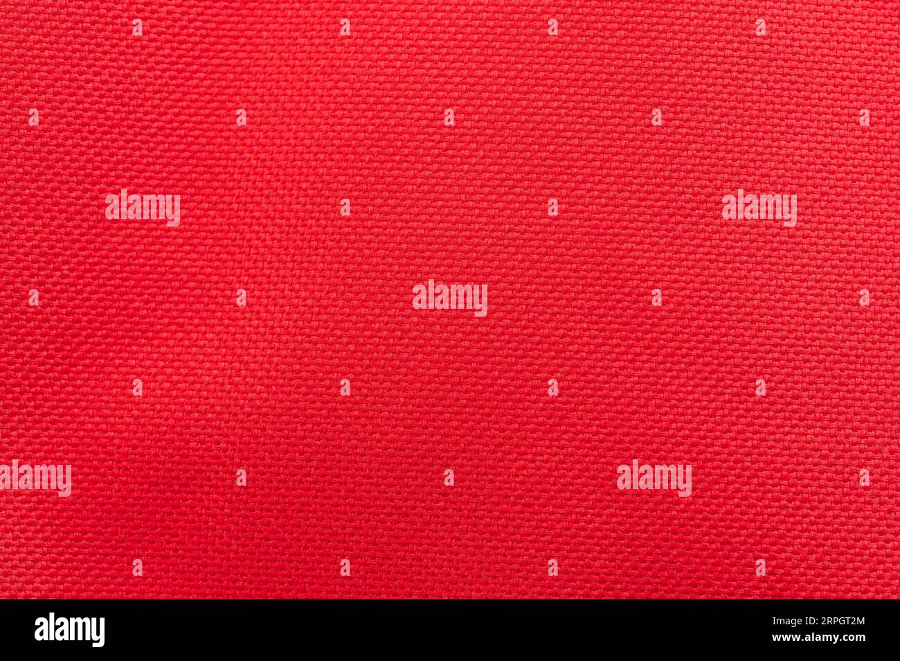 Red wool pattern background flat view macro close up view Stock Photo