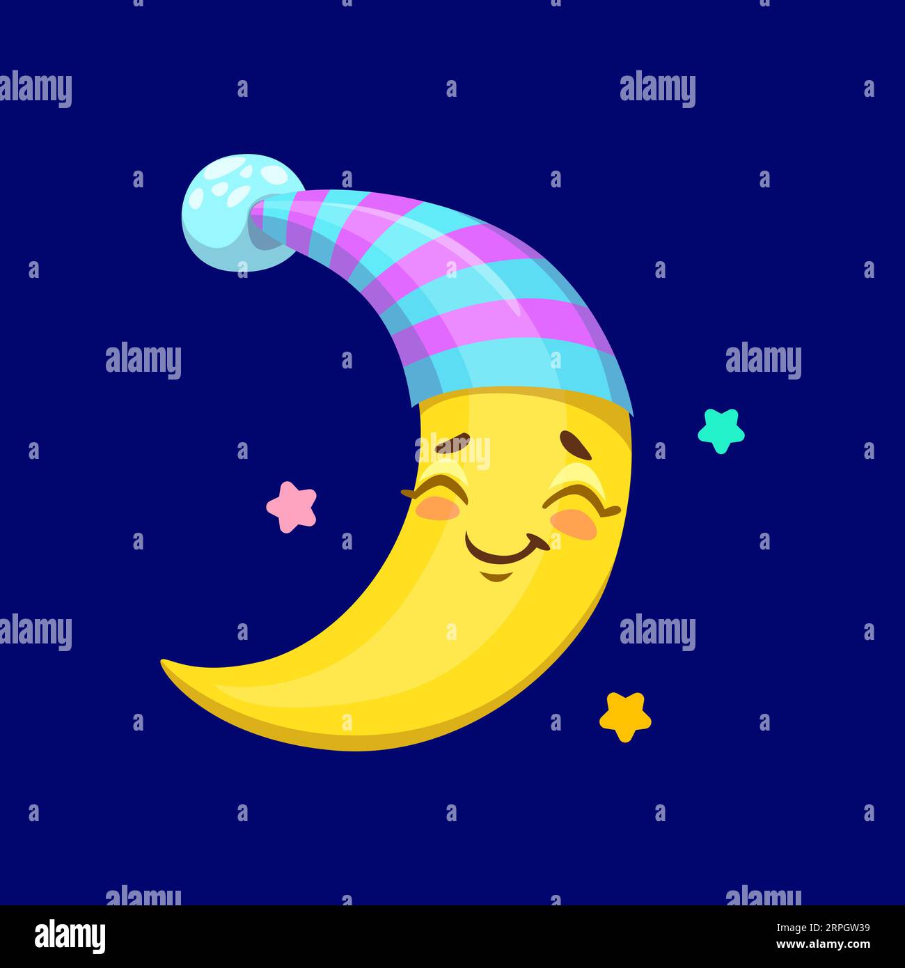 Crescent moon icon, cartoon style Stock Vector Image & Art - Alamy