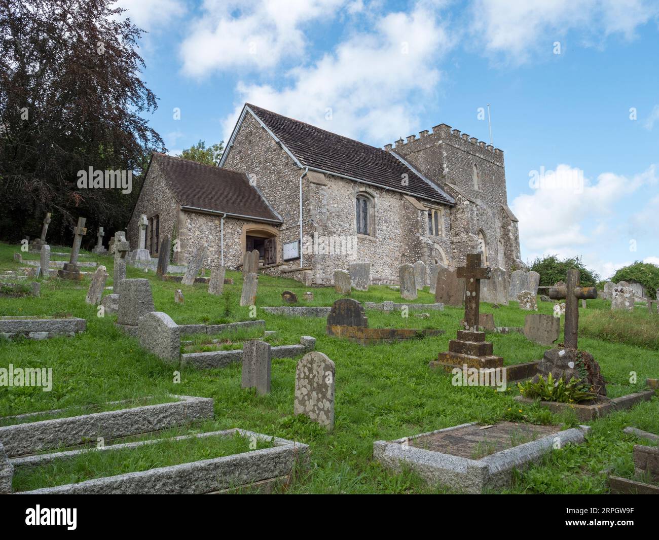 St Nicholas Church, Bramber, West Sussex, UK. Stock Photo
