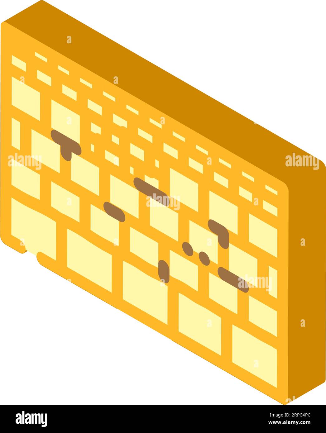 western wall wailing wall isometric icon vector illustration Stock