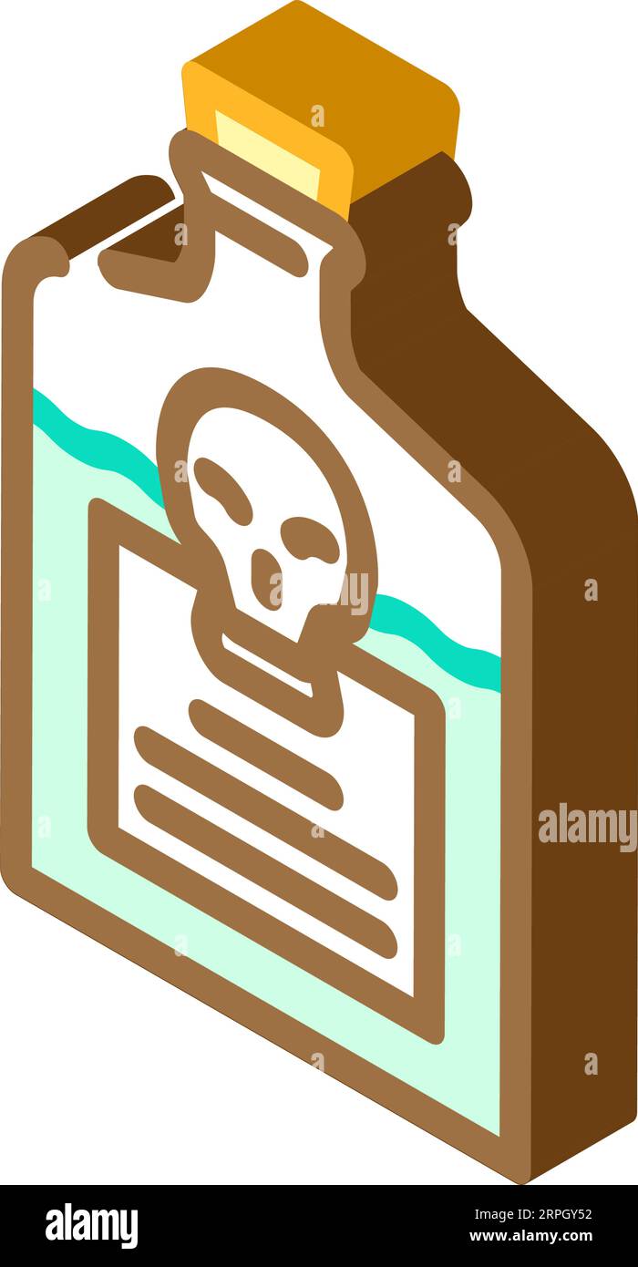 poison nicotine tobacco isometric icon vector illustration Stock Vector ...
