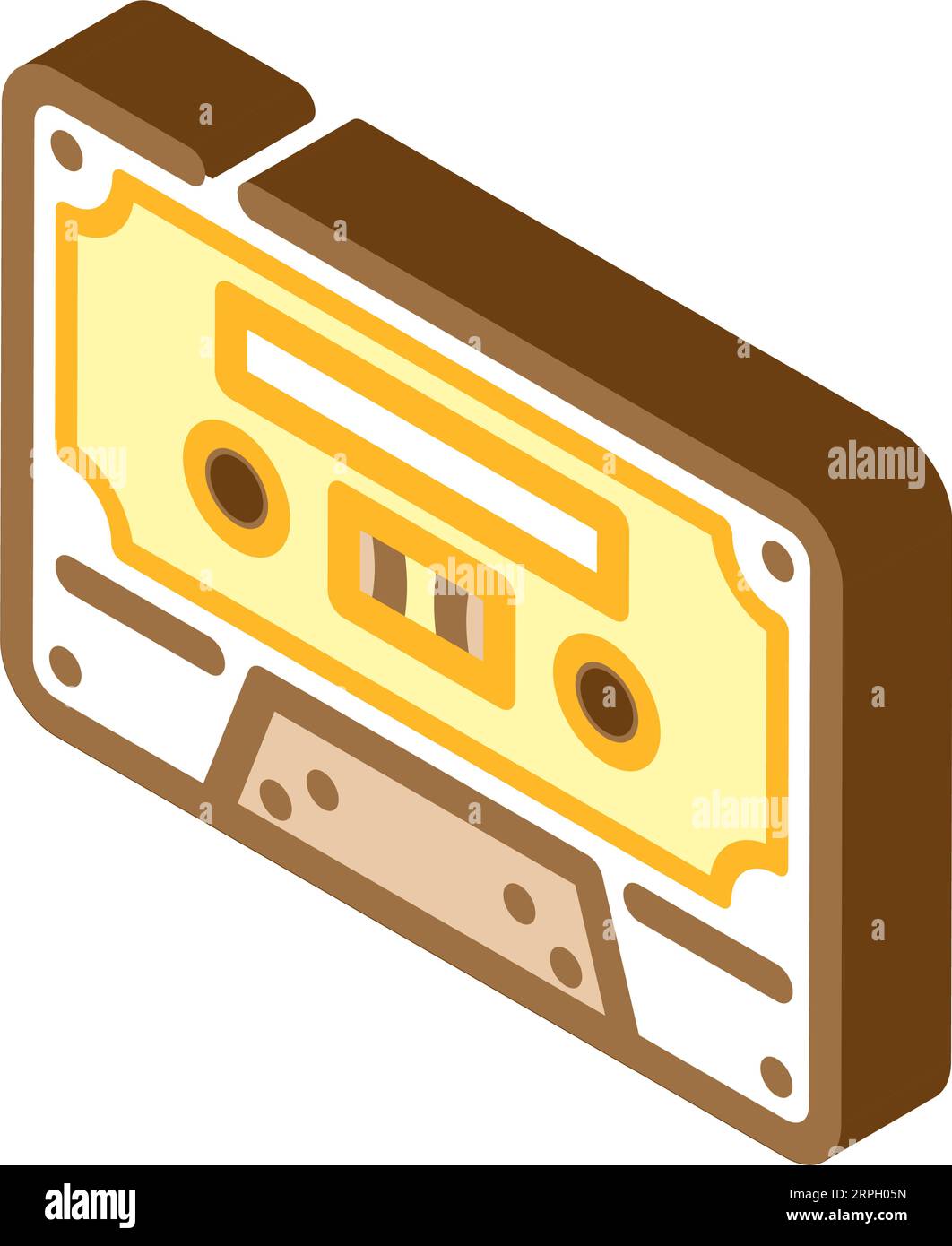 cassette tape retro music isometric icon vector illustration Stock ...