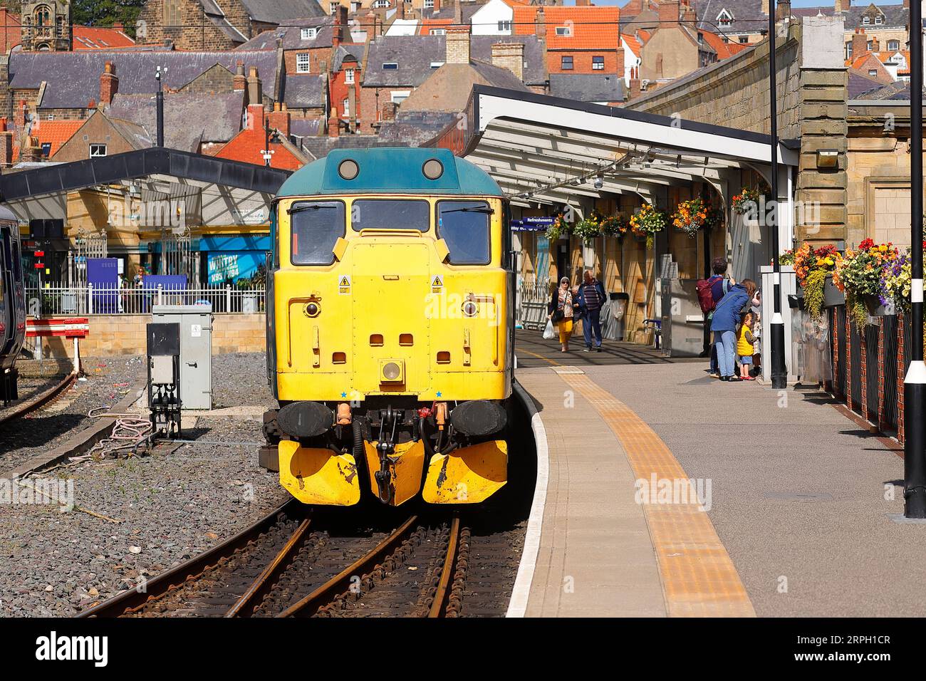 British Rail Class 31 seen parked at Whitby Station in North Yorkshire