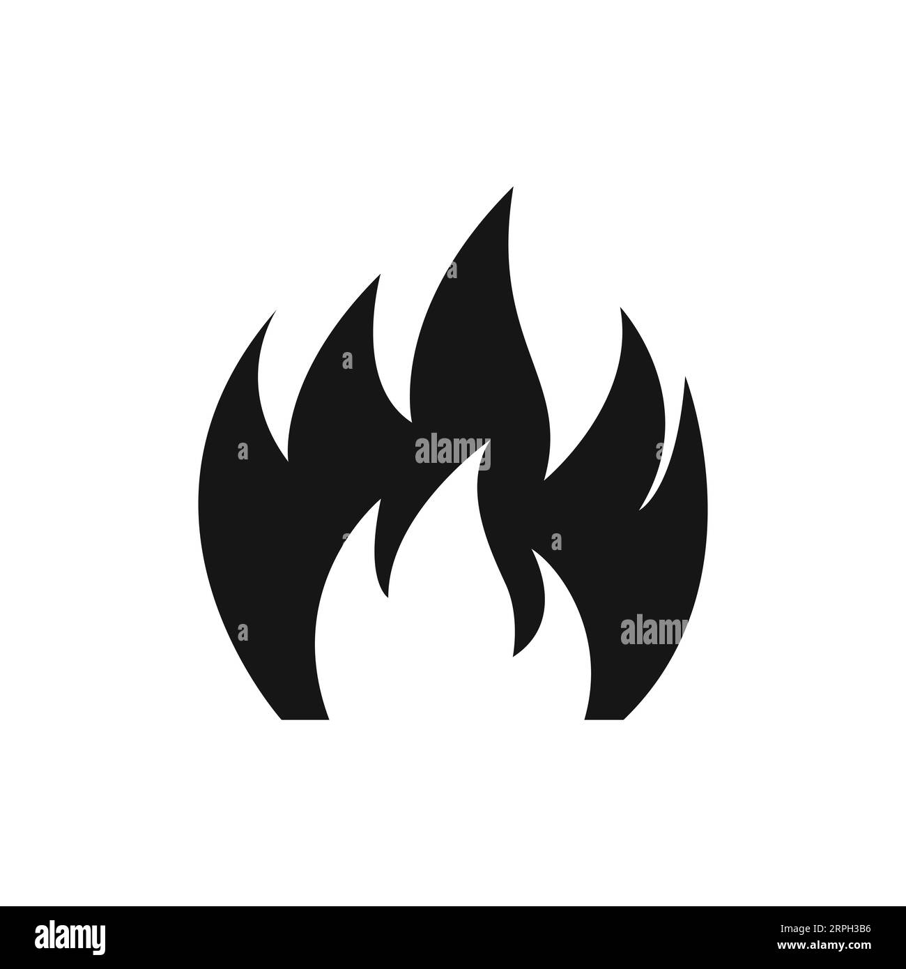 Fire flame burn energy icon Stock Vector