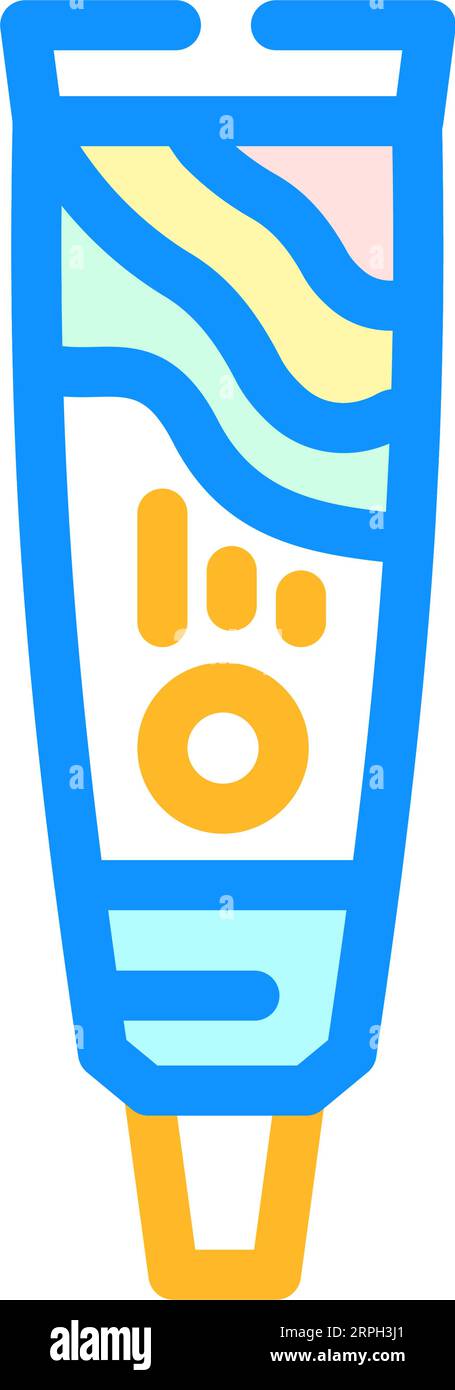 toothpaste hygiene color icon vector illustration Stock Vector Image ...