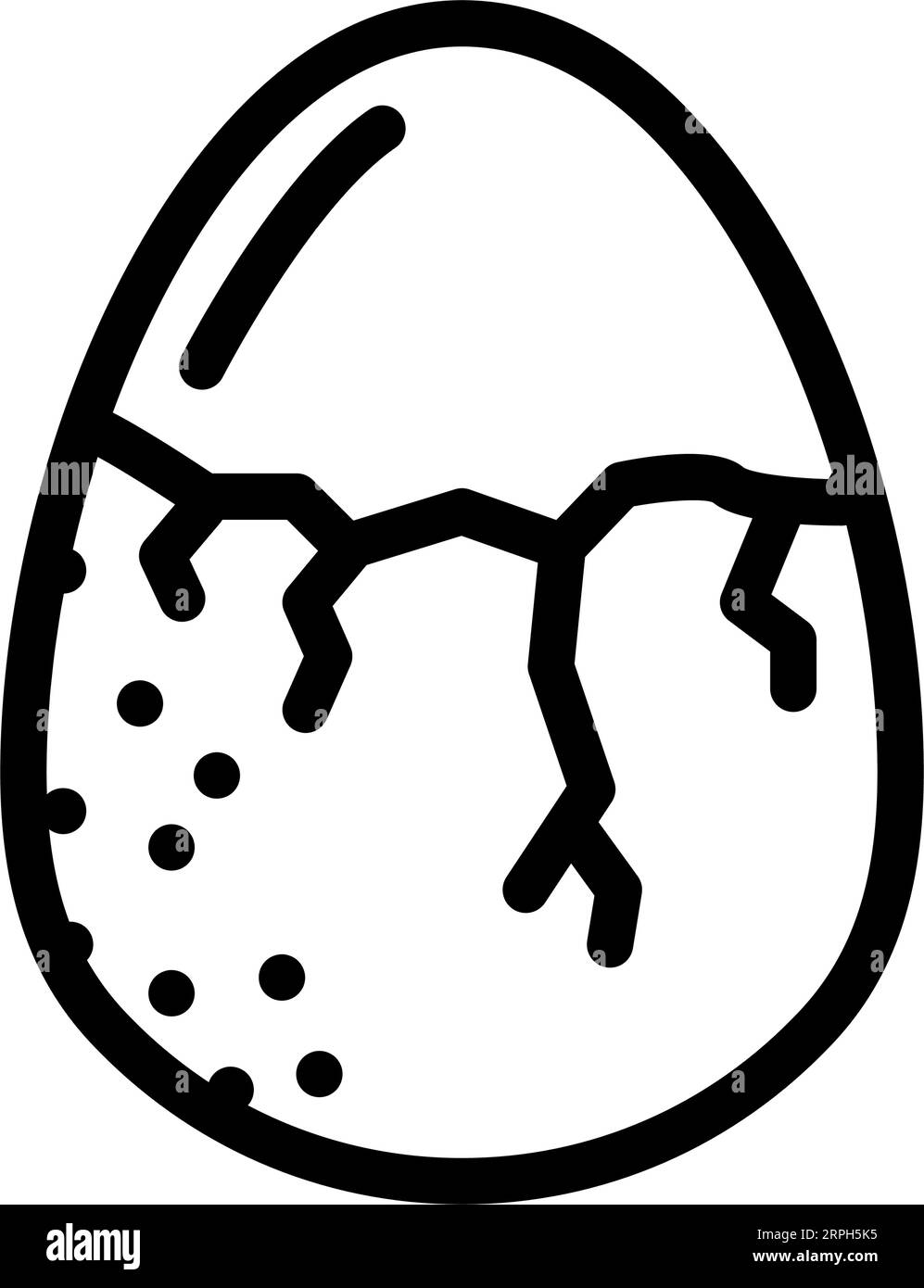 healthy egg chicken farm food line icon vector illustration Stock