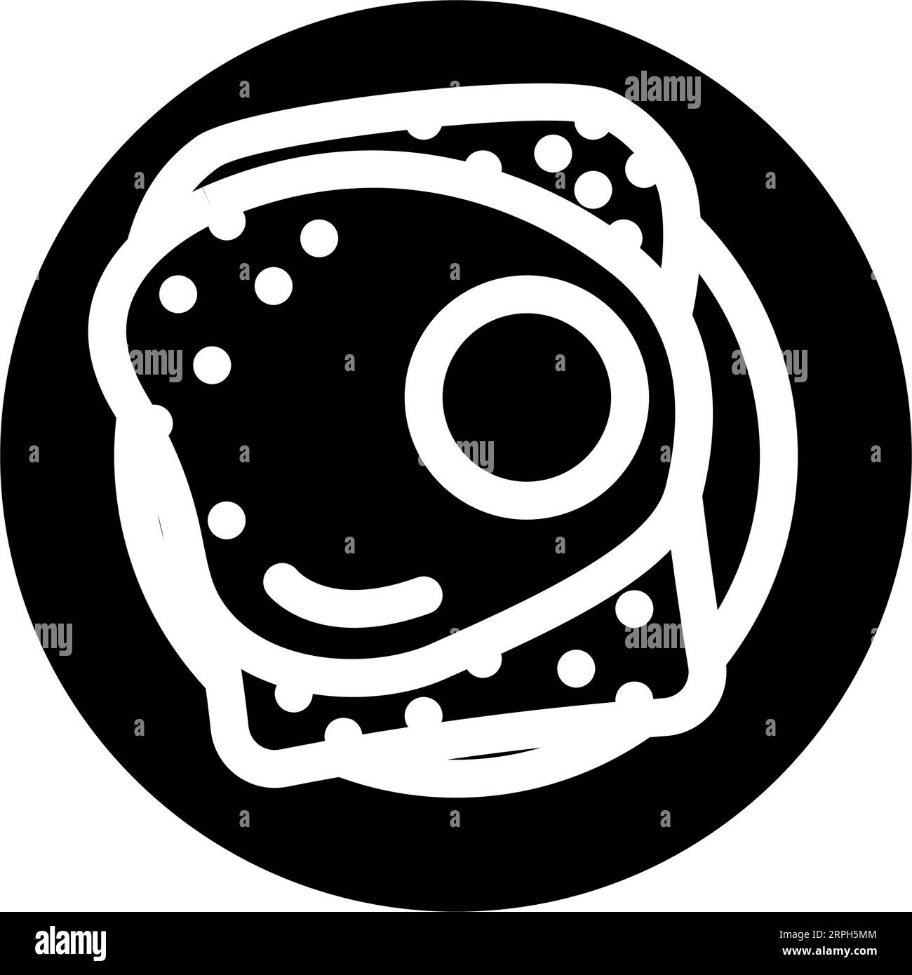 meal egg chicken farm food glyph icon vector illustration Stock Vector