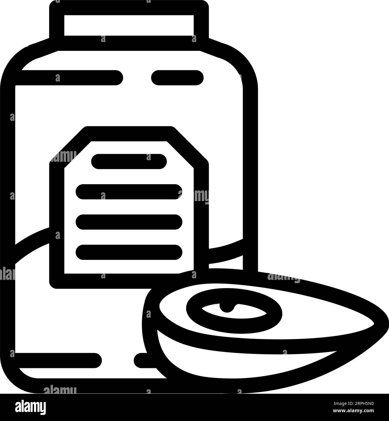 protein egg chicken farm food line icon vector illustration Stock