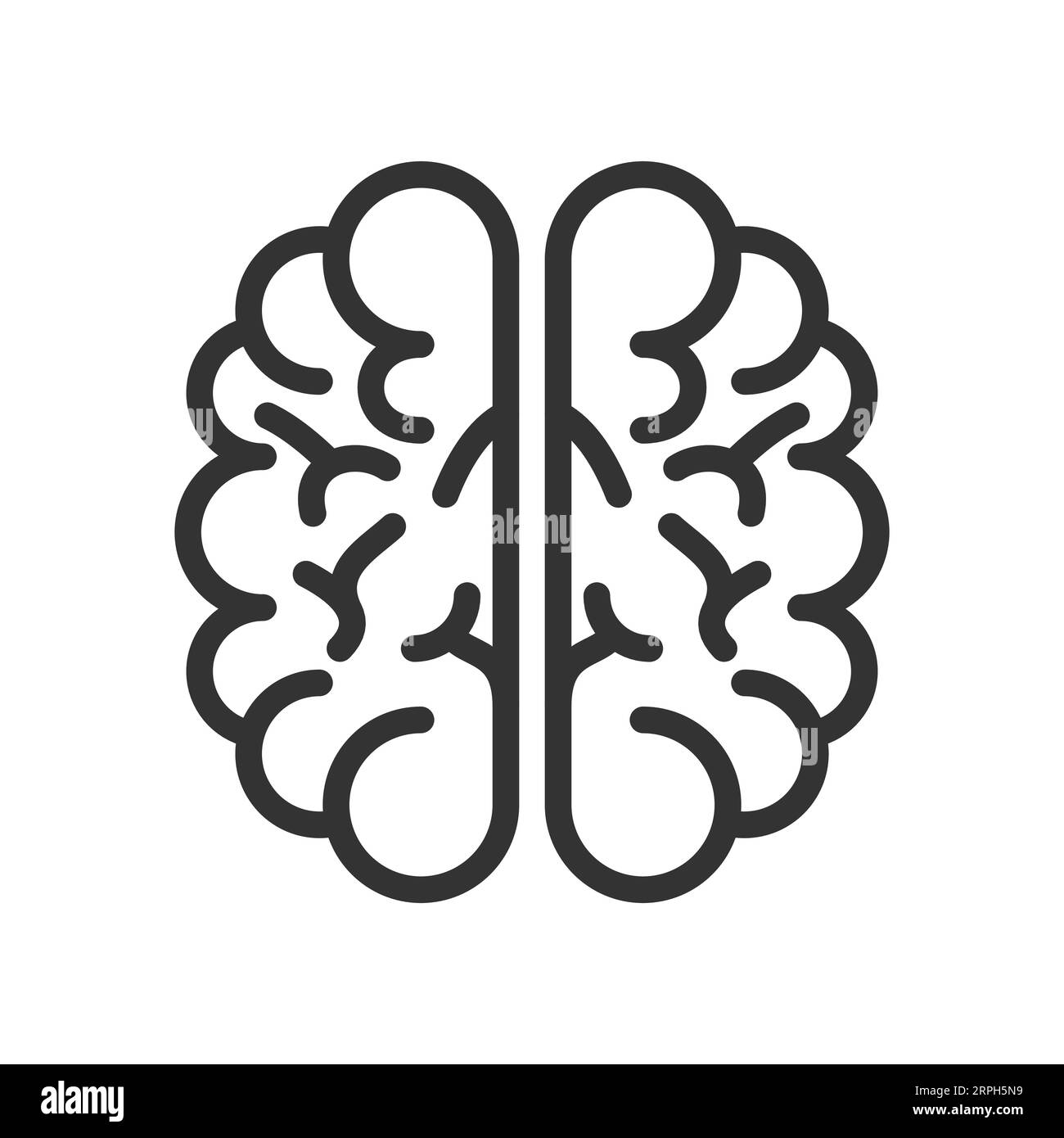 Human brain mind power icon Stock Vector