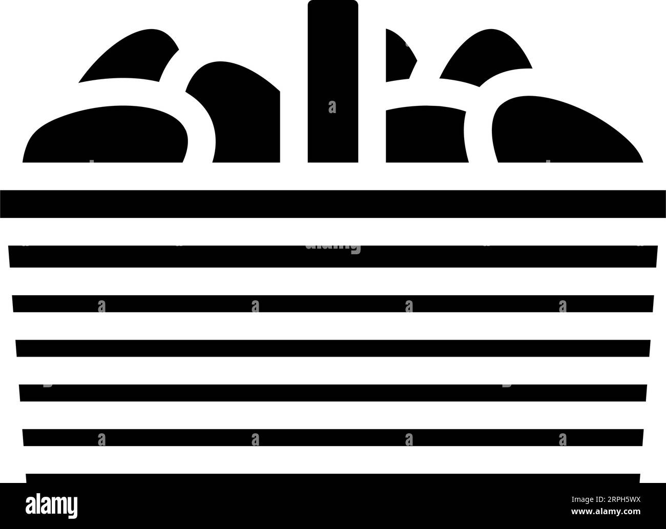 organic egg chicken farm food glyph icon vector illustration Stock