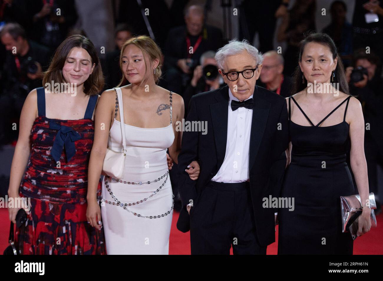 Venice, Italy. 04th Sep, 2023. Woody Allen with his wife Soon-Yi Previn
