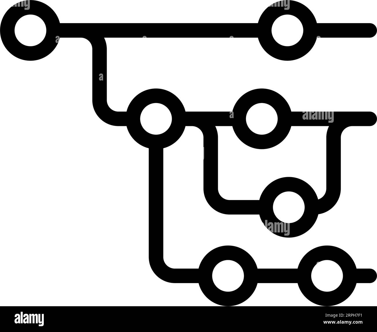version control software line icon vector illustration Stock Vector ...