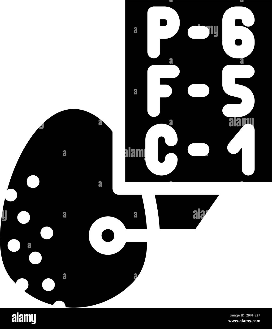 nutrition egg chicken farm food glyph icon vector illustration Stock