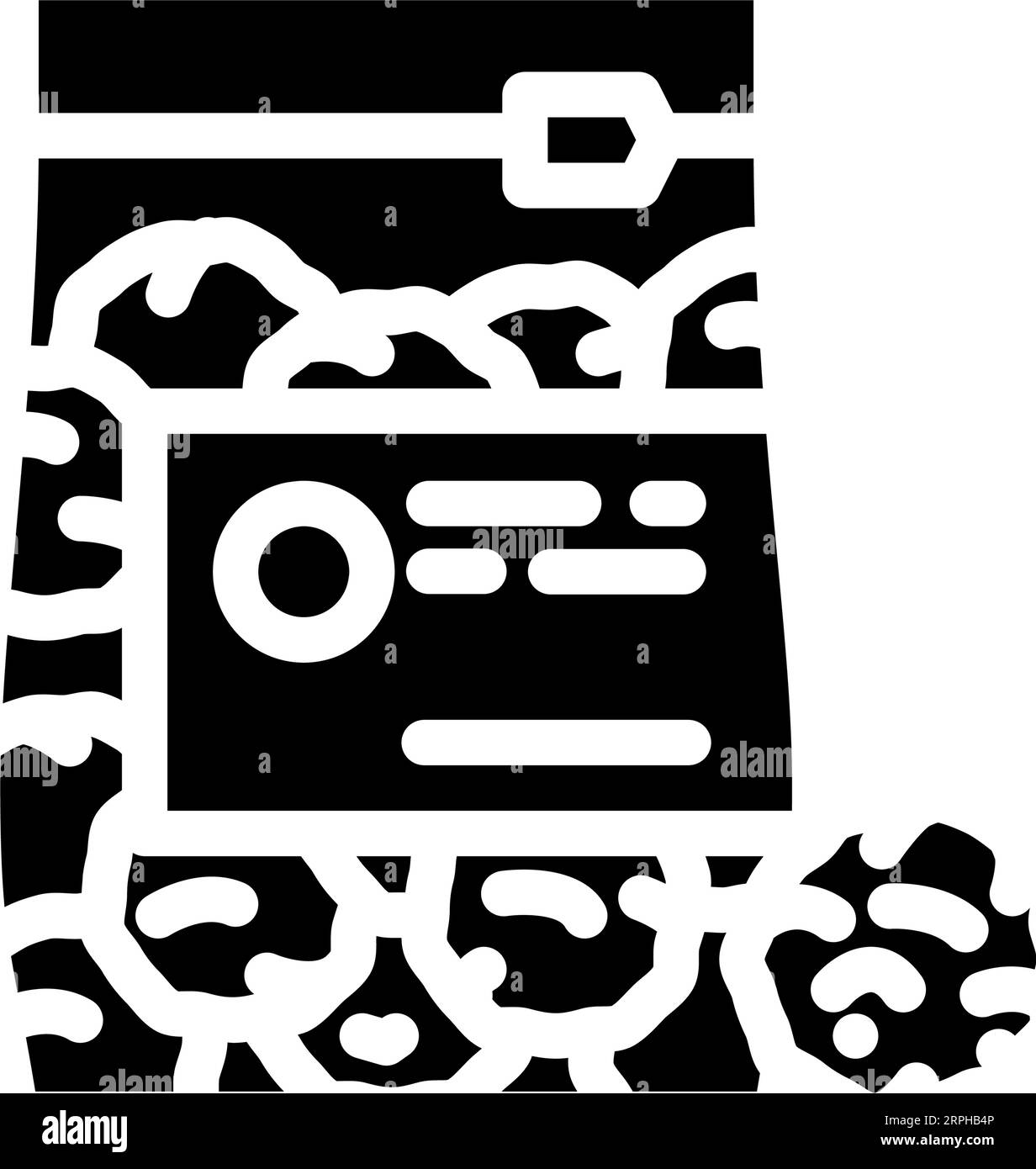 cotton balls hygiene glyph icon vector illustration Stock Vector Image