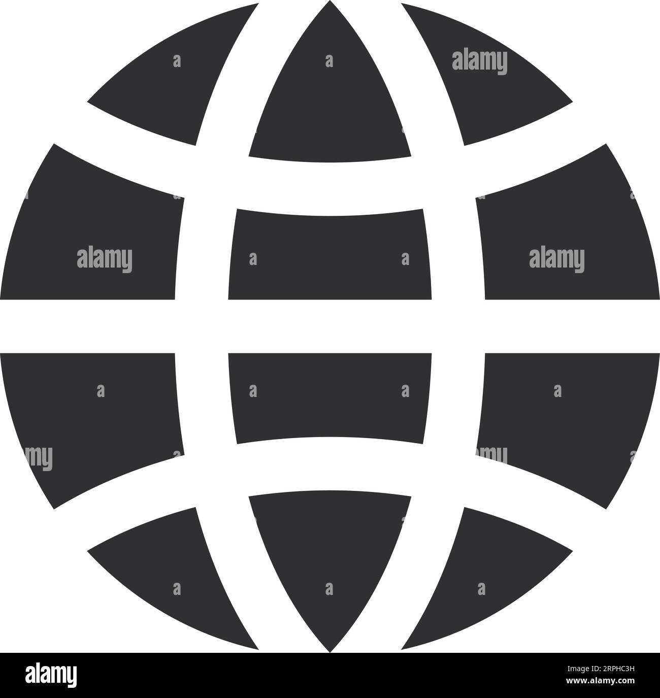Globe black icon. World symbol. Planet earth sign Stock Vector Image ...