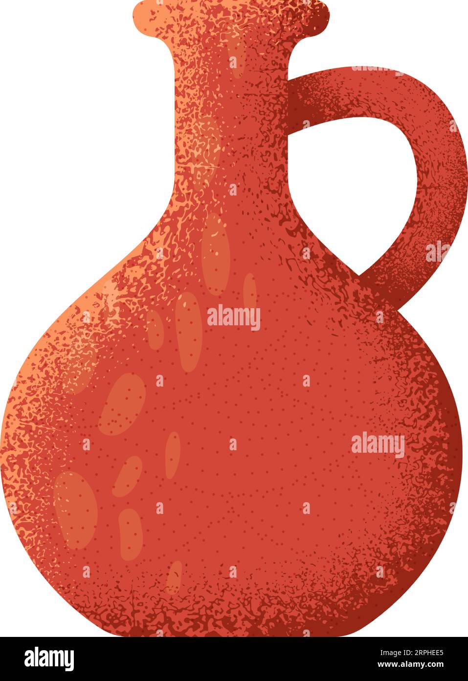 Ceramic jug icon. Ancient textured clay pottery Stock Vector Image