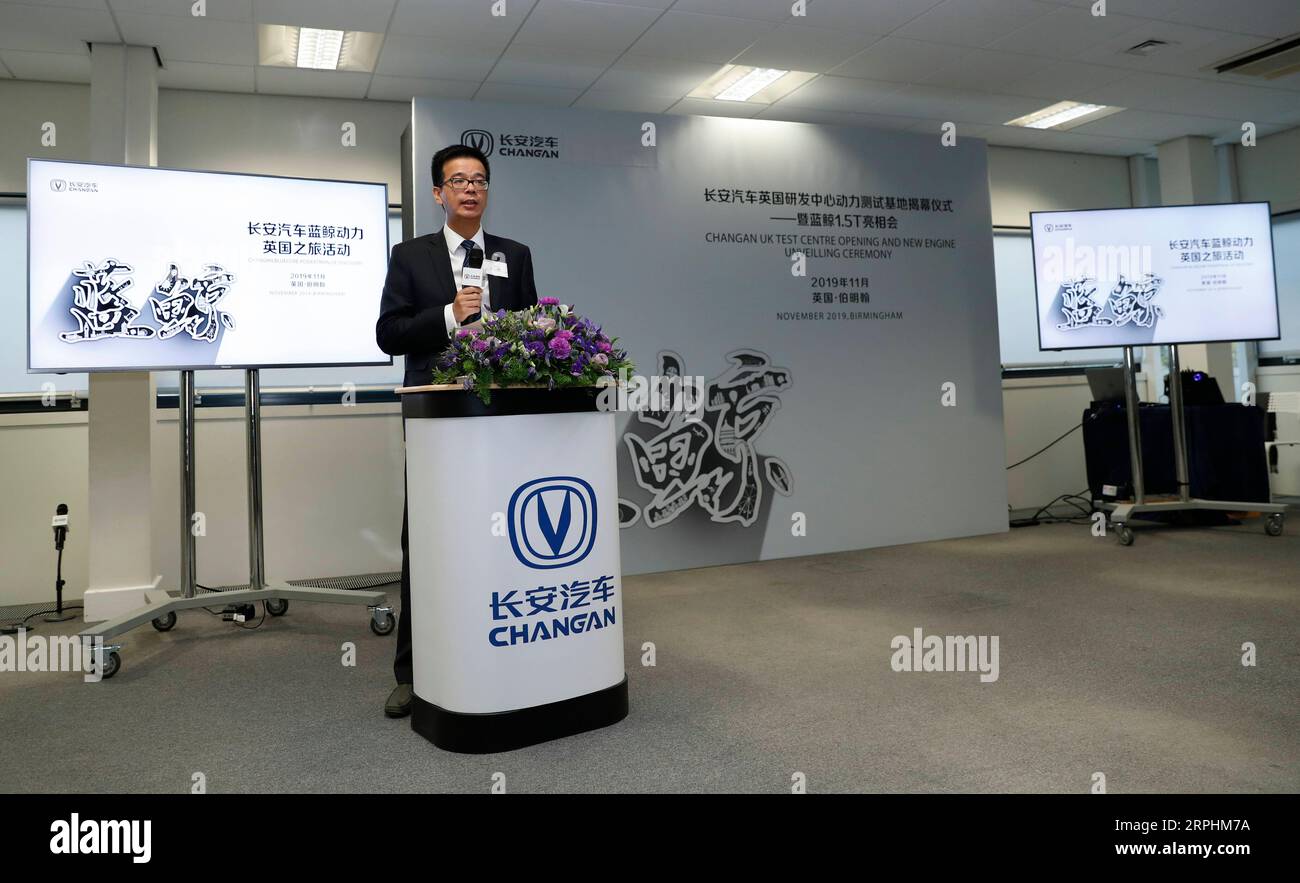 191112 BIRMINGHAM BRITAIN, Nov. 12, 2019 Zhang Xiaoyu, director
