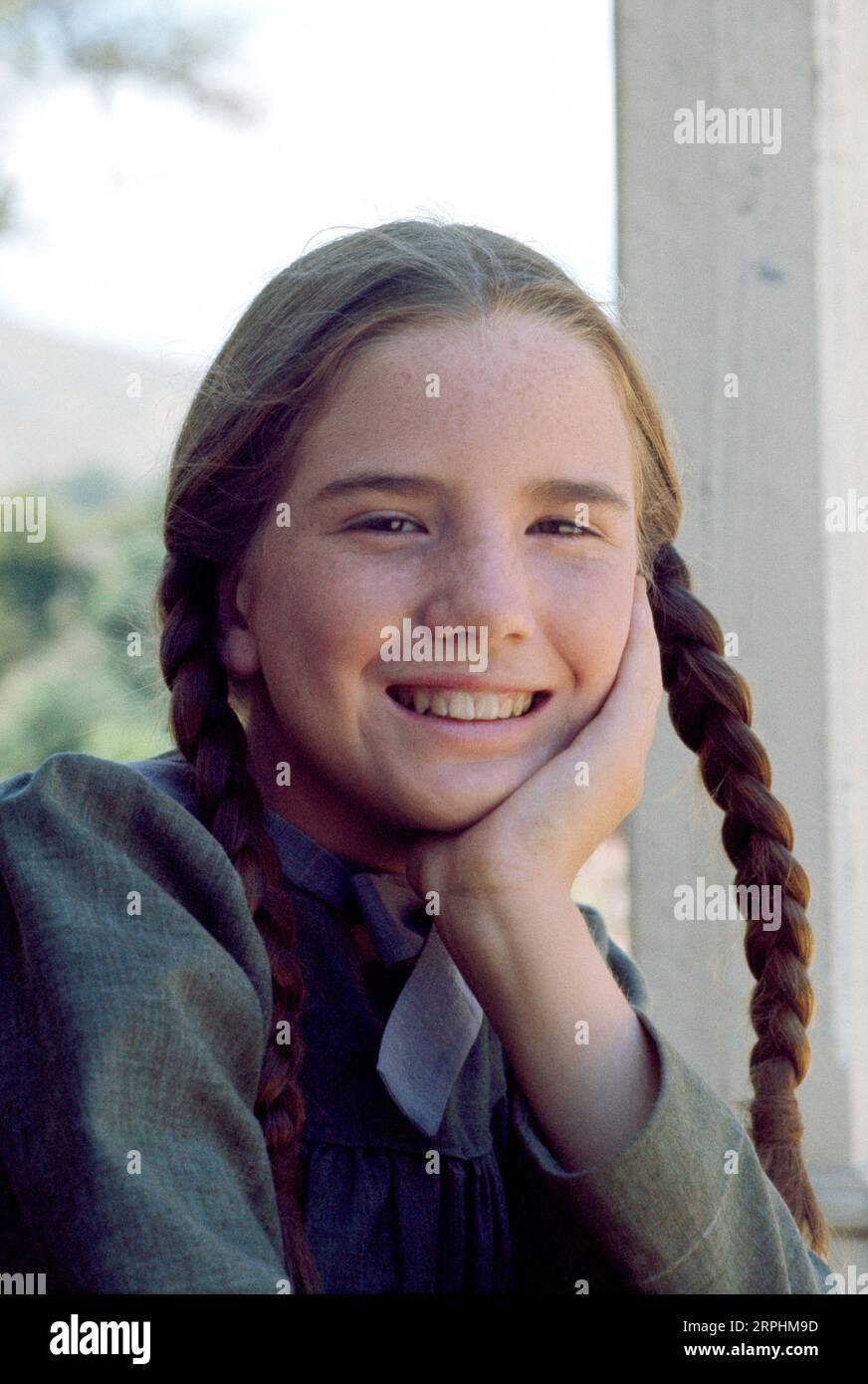 LITTLE HOUSE on the PRAIRIE Michael Landon Melissa Gilbert Stock Photo