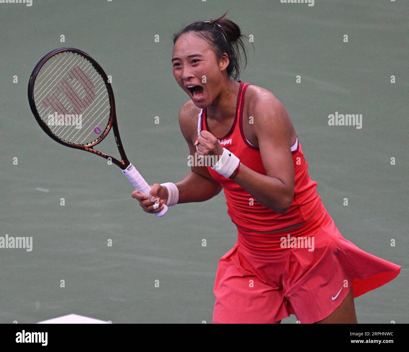 US Open Flushing Meadows New York, USA. 04th Sep, 2023. Day 8 Quinwen