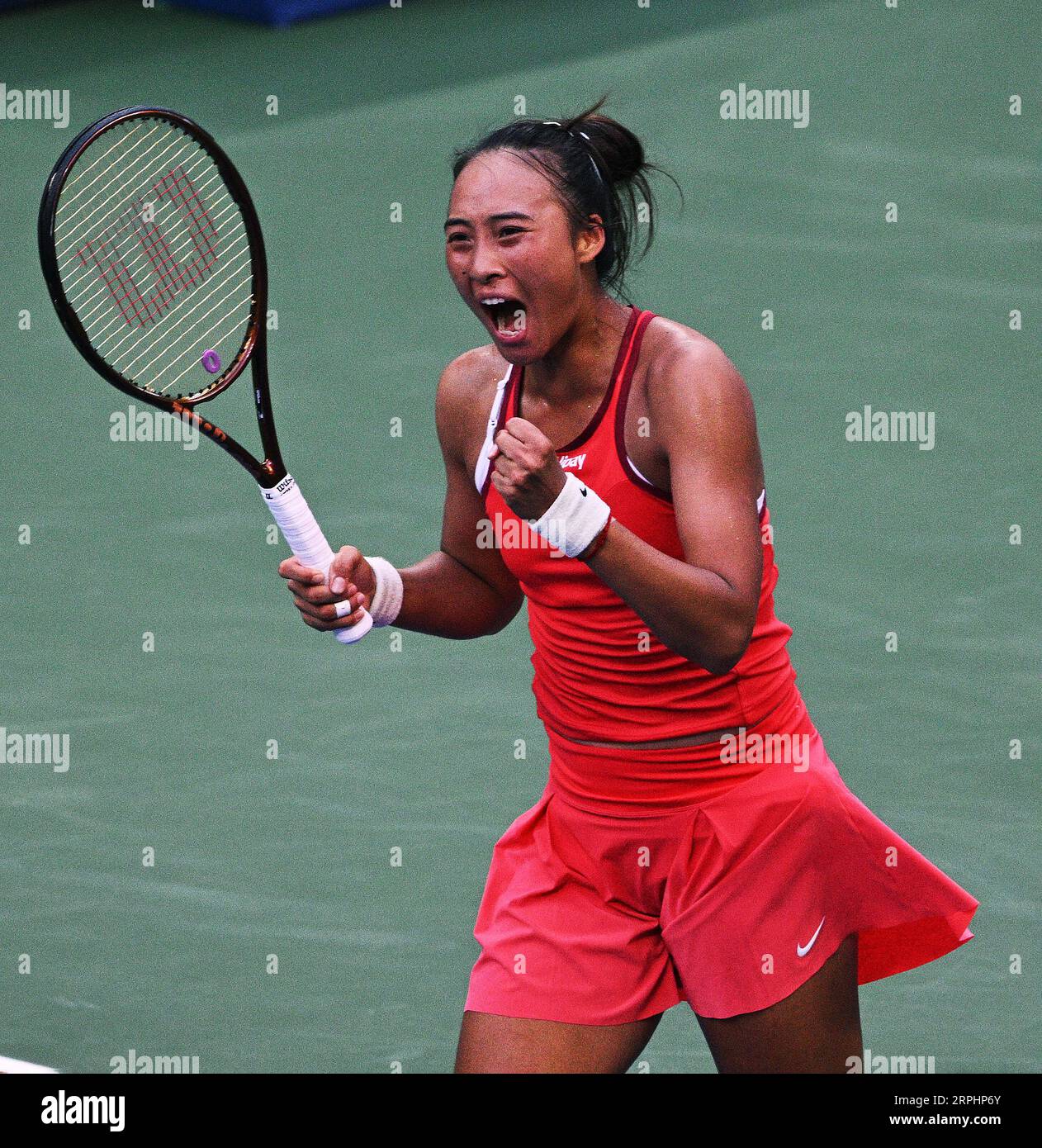 US Open Flushing Meadows New York, USA. 04th Sep, 2023. Day 8 Quinwen