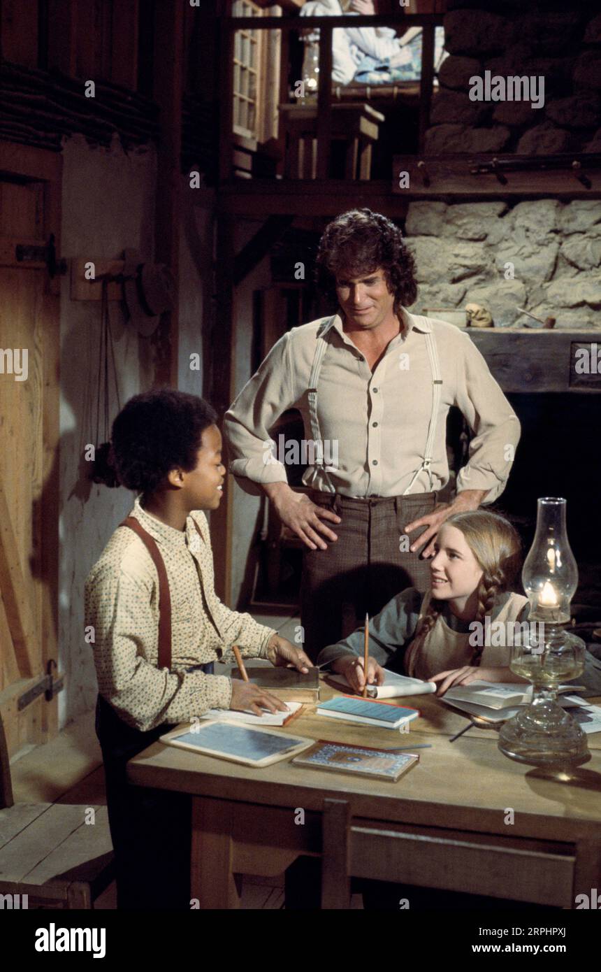 LITTLE HOUSE on the PRAIRIE Michael Landon Melissa Gilbert Stock Photo